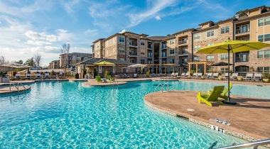 Luxurious Saltwater, Resort-Style Pool with Cabanas at Our New Apartments in Morrisville, NC