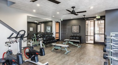Fitness center at Cortland Vera Sanford luxury apartments