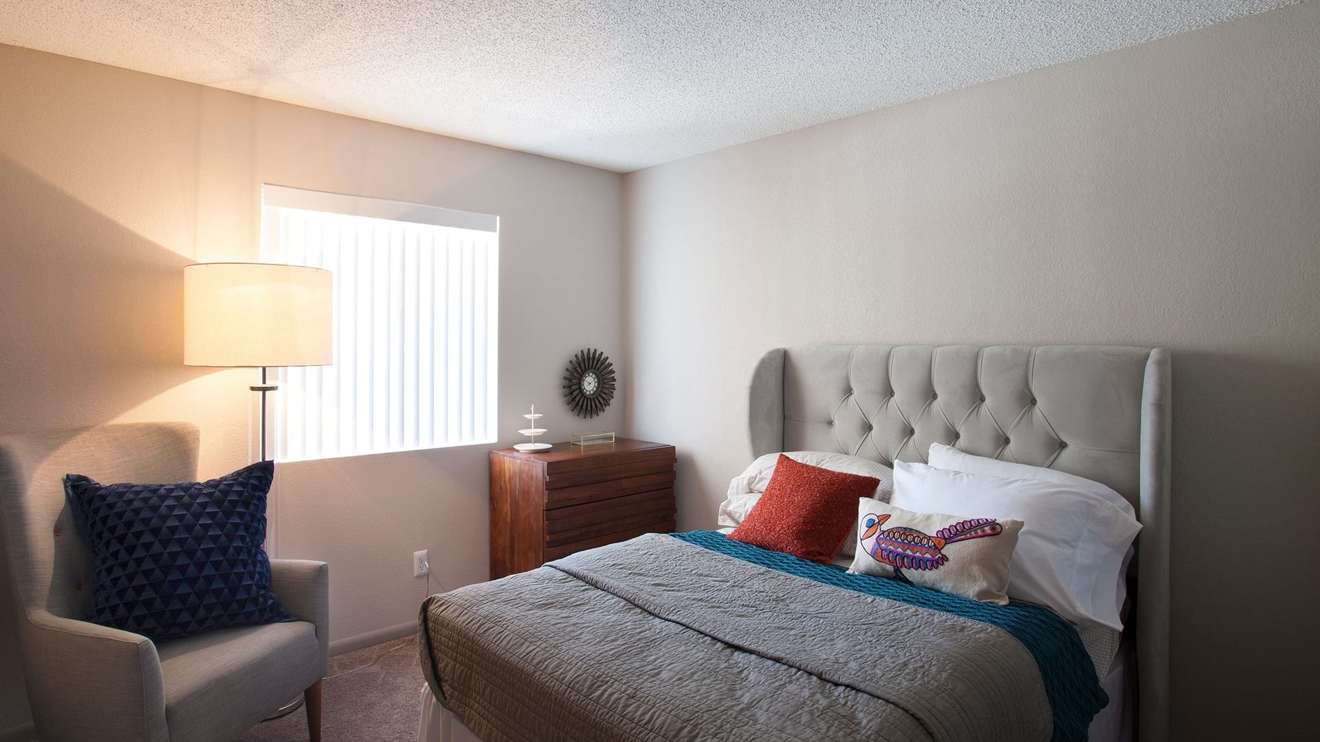 Charming Bedroom with Natural Lighting at Our Apartments Near Gilbert, AZ