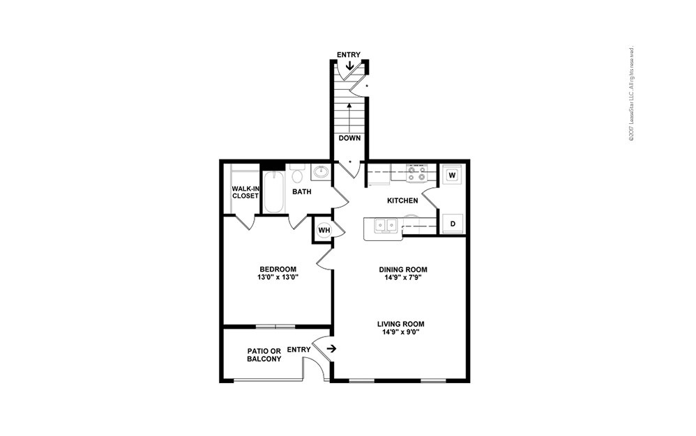 A1A - First Colony 1-Bedroom Richmond Apartment