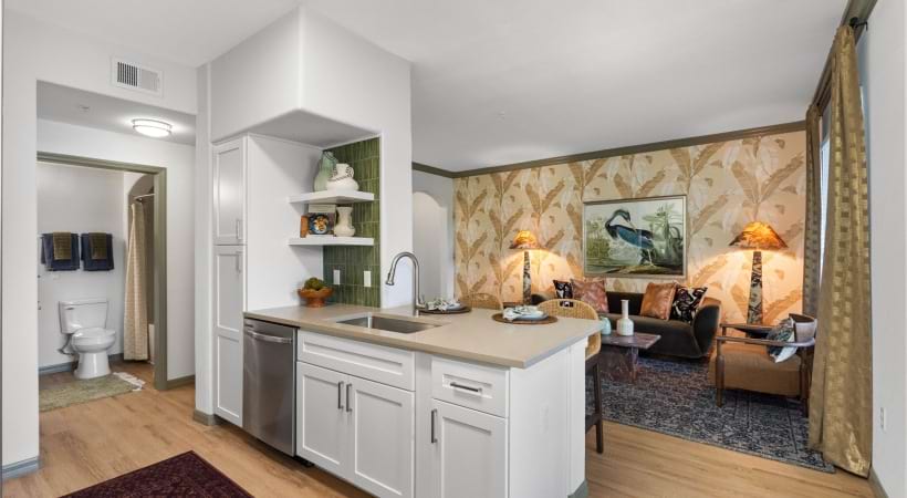 Built-In Shelving at Our North Tampa, Florida Apartments