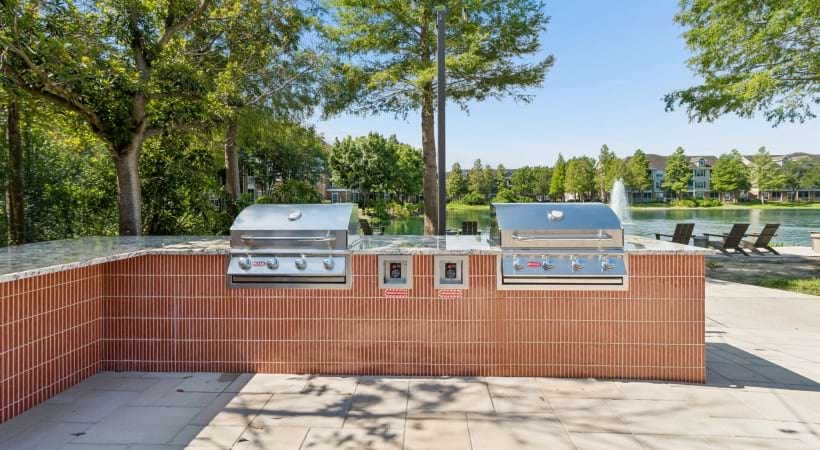Newly Renovated Outdoor Kitchen with Gas Grills