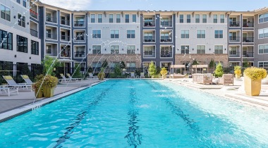 Saltwater Pool And Relaxing Sun Deck At Our Apartments In Allen, TX