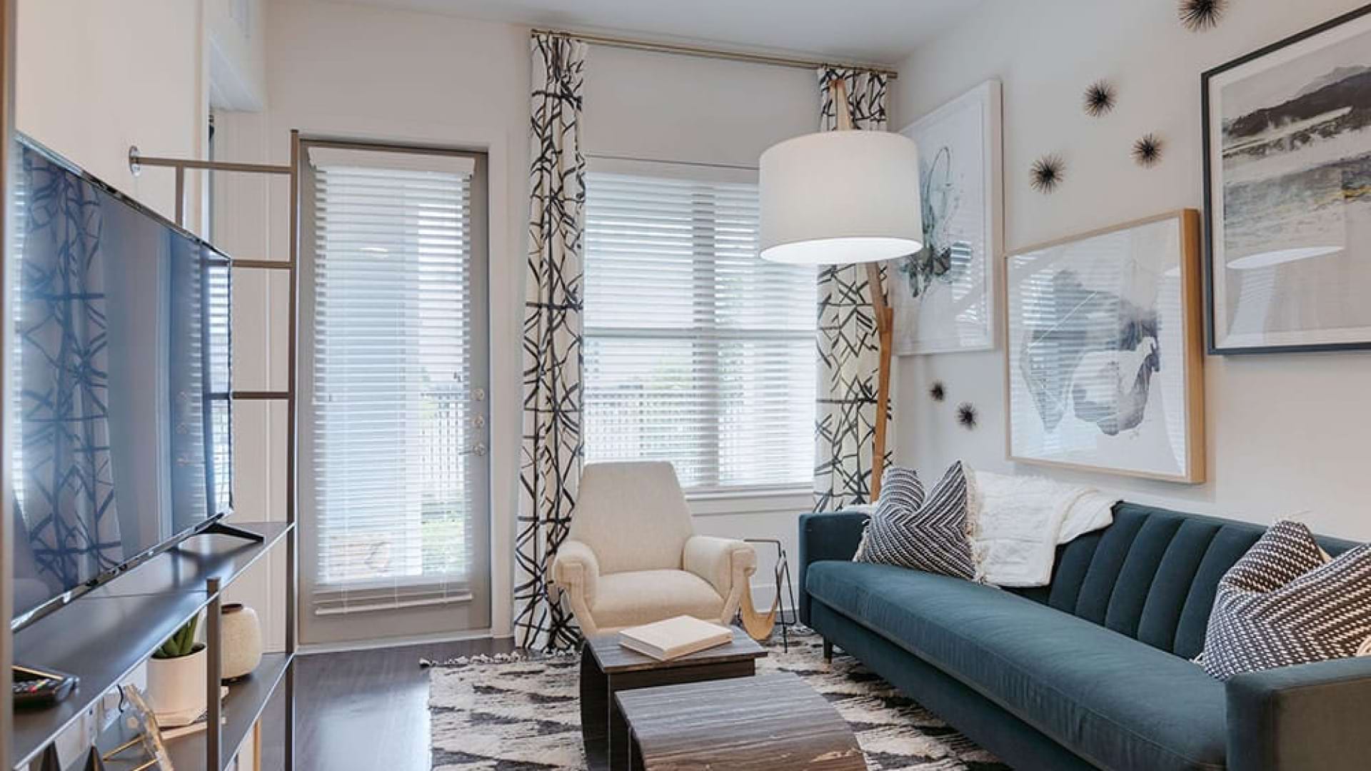 Living room at Our Allen, Texas Apartments