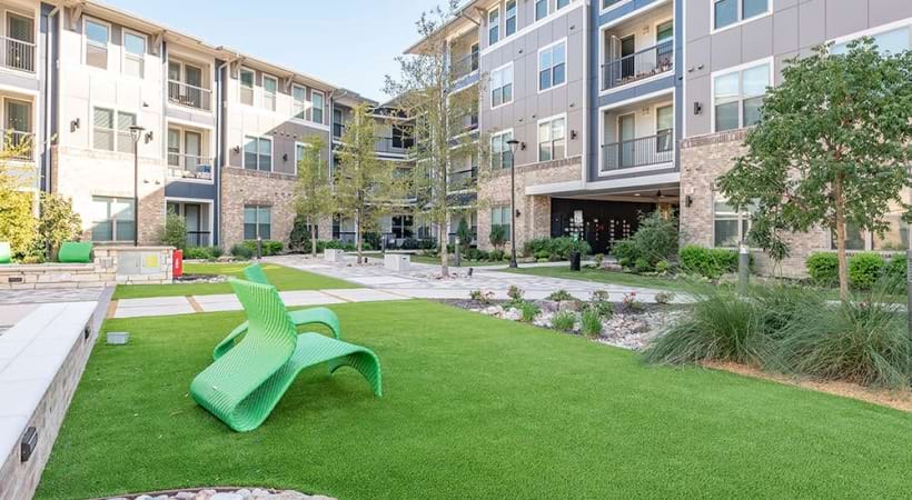 Outdoor Lounge at Our Allen Station Apartments