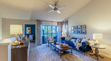 Spacious Living Room at Our Tampa Shores Apartments