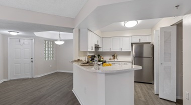 Kitchen and Dining Area in Our Apartments Near Pembroke Gardens