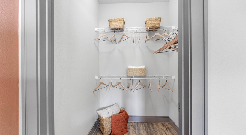 Spacious Walk-In Closet at Our Apartments Near Disney Springs
