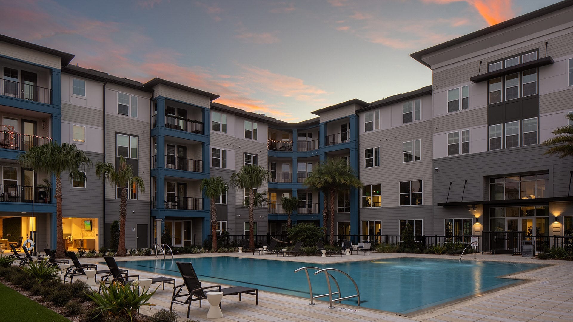 Resort-Style Pool and Sun Deck at Our Luxury Apartments in Pinellas County