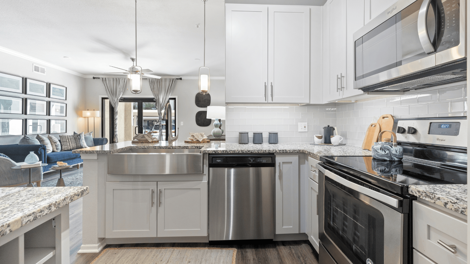 Kitchen with Stainless Steel Appliances at Our Glendale Luxury Apartments