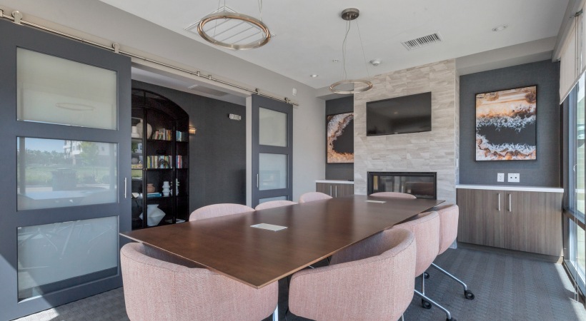 Business Center with a Conference Room