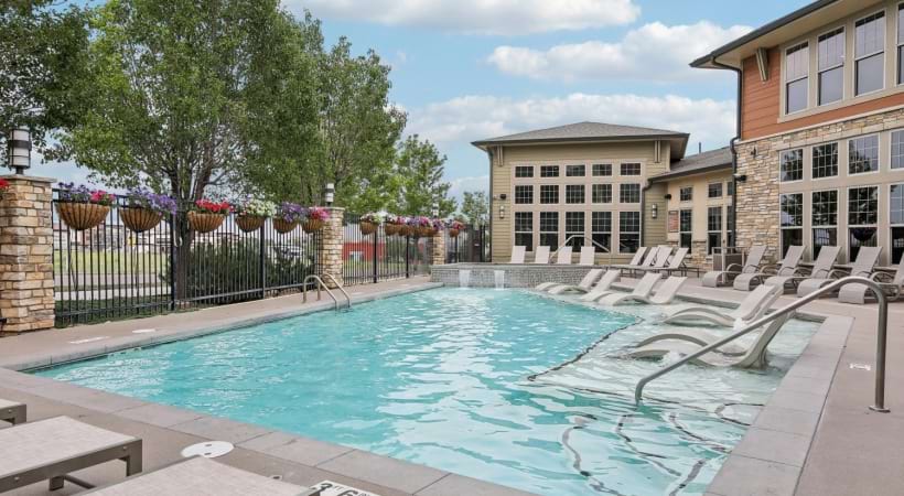 Our Broomfield Apartments Upscale Resort-Style Pool and Sun Deck