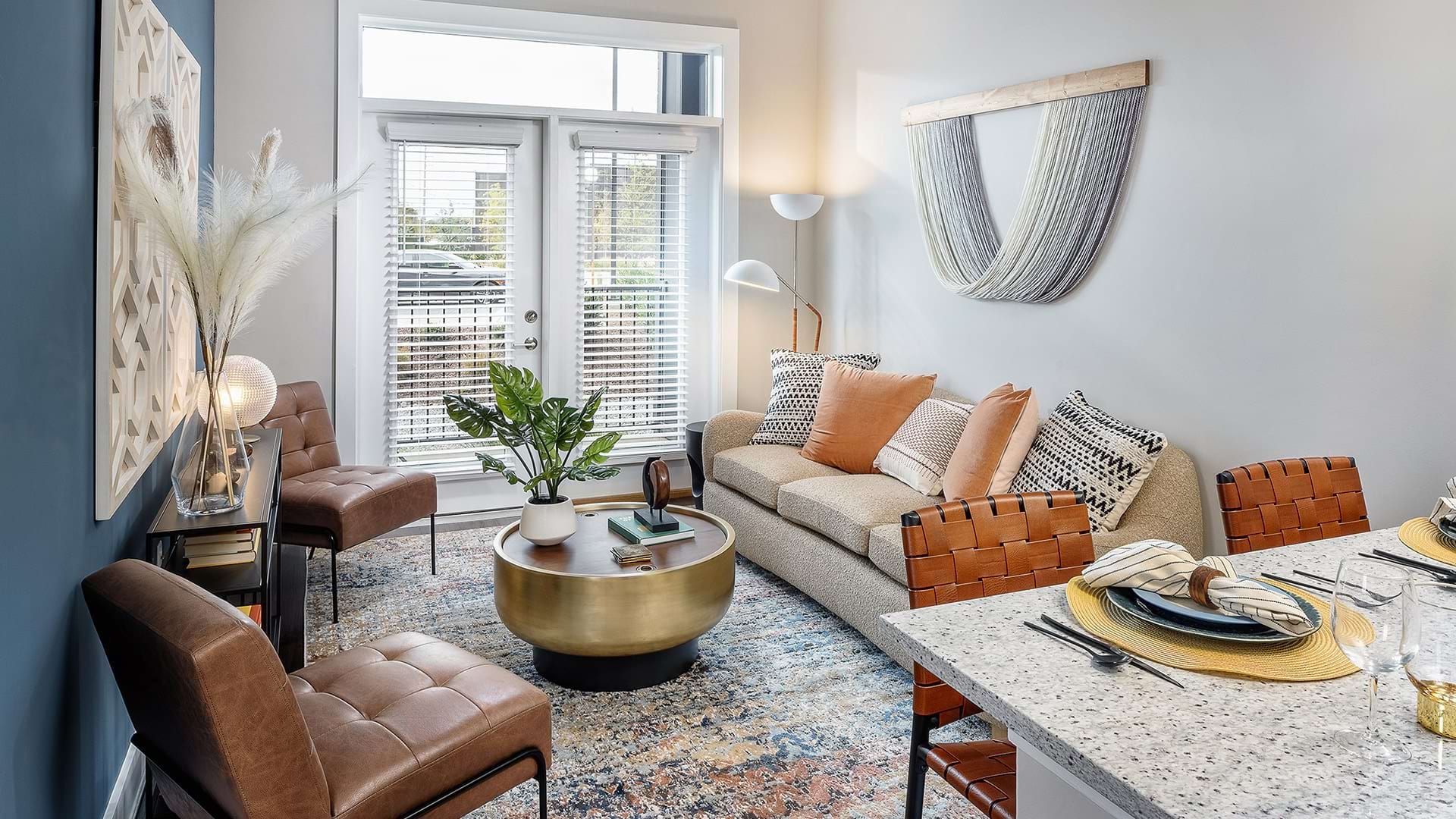 Open-Concept Living Room at Our Luxury Apartments For Rent in West Nashville