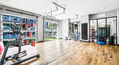 Tampa Apartment Fitness Center with a Yoga and Spin Studio