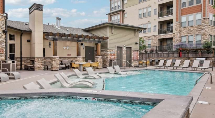 Resort-Style Pool at Our Upscale Apartments in Broomfield, CO