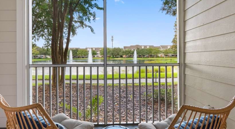 Private Patios and Balconies at our apartments for rent new USF 