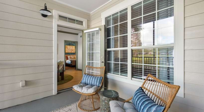 Private Patios and Balconies at our apartments for rent near Moffitt Cancer Center