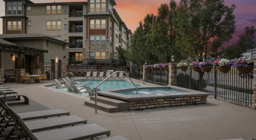 Resort-Style Pool at Our Flatiron Apartment Homes