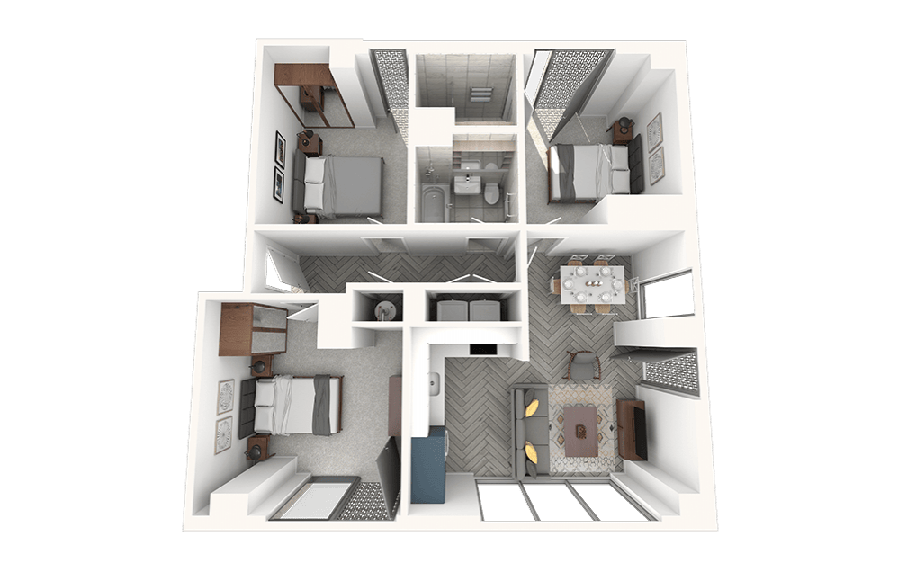 C1 3 Bedroom Apartment in Manchester for Rent
