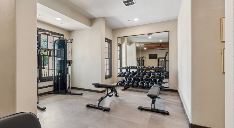 Newly Renovated 24/7 Fitness Center at our apartments for rent in Temple Terrace, FL
