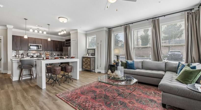 Spacious Living Room at Our Apartments in Broomfield, CO