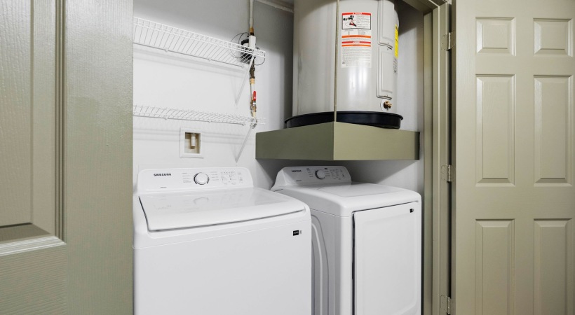 In-Home, Full-Size Washer and Dryer Sets at our apartments for rent near Moffitt Cancer Center