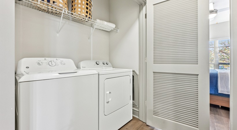 In-Home Washer and Dryer Set in Our Midtown Apartments in Raleigh, NC