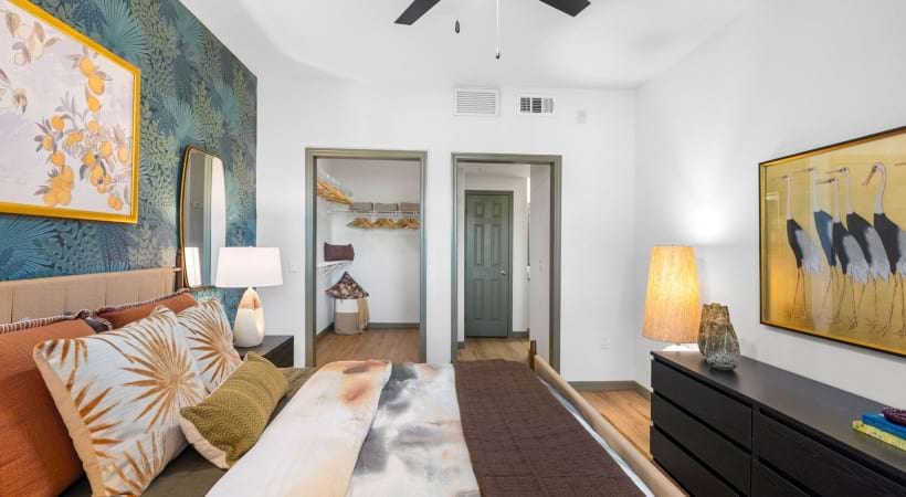 Bedroom Ceiling Fans at our apartments for rent in Uptown Tampa 