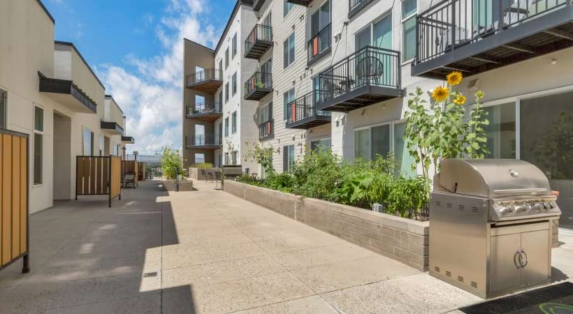 Our Broadway Apartments with a Rooftop Community Garden