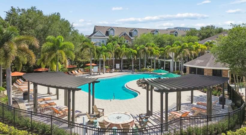 Resort-Style Pool and Sun Deck at Cortland Lakecrest