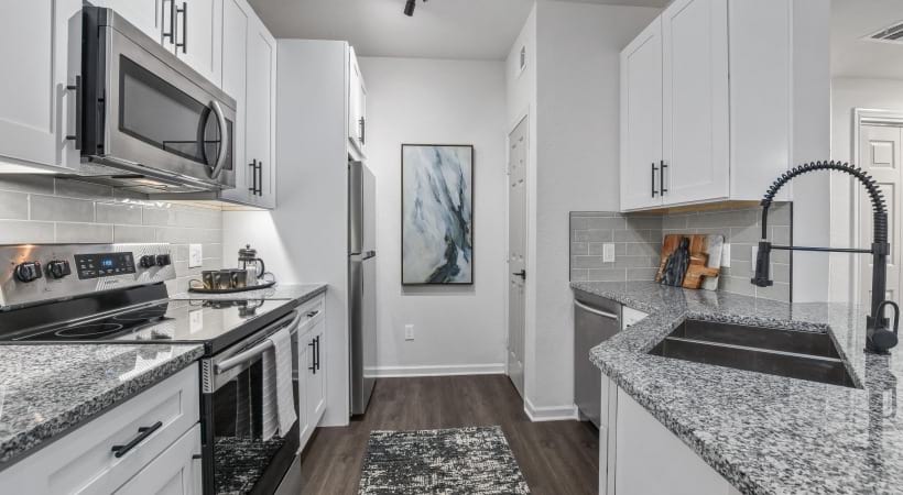 Modern Kitchen in Our Watters Creek Apartments for Rent