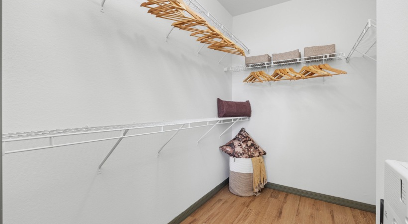 Spacious Walk-In Closets at our Uptown Tampa apartments for rent 