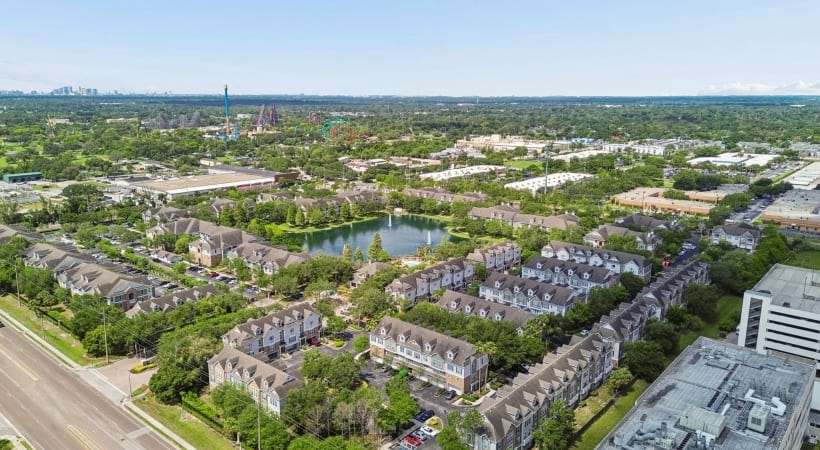 Cortland Lakecrest aerial view 