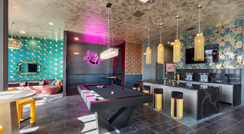 Two-Story Sky Lounge at Cortland Riverview