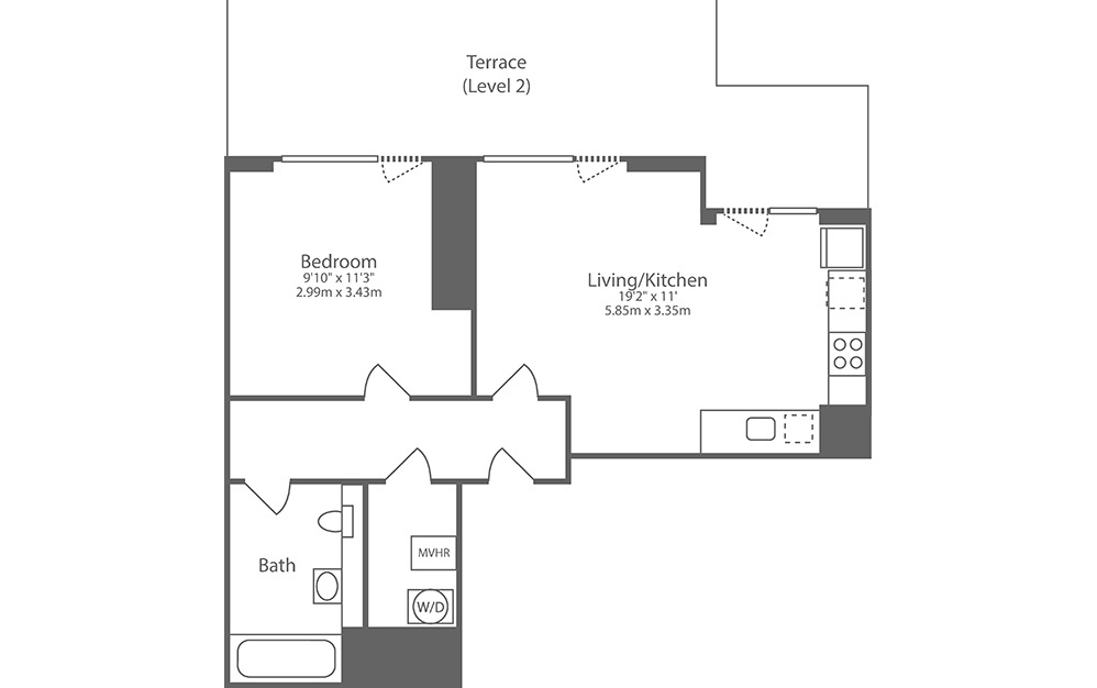 A11 Floor Plan | Cortland at Colliers Yard