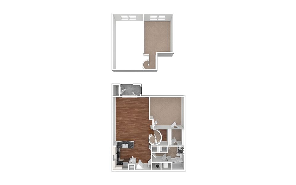 A21 - Hydrangea 1 bedroom 1 bath 939 square feet (1)