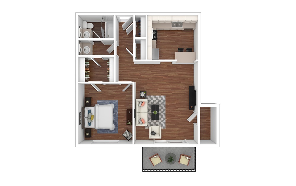 Texas 1 bedroom 1 bath 665 square feet