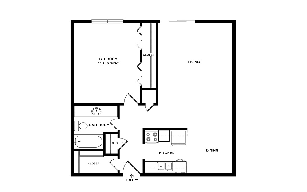 Nevada 1 bedroom 1 bath 667 square feet (2)