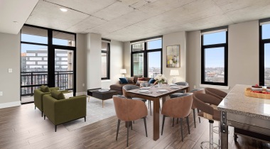Spacious Living Room at Our Apartments Near Midtown Nashville