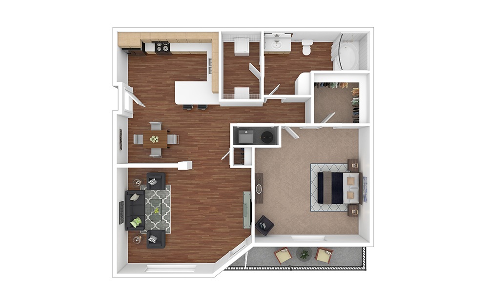 The Canal 1 Bedroom and 1 Bathroom Apartment in Pickerington