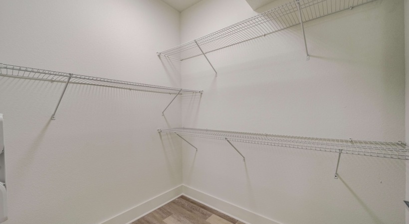 Spacious Walk-In Closet in Our Addison Apartments for Rent
