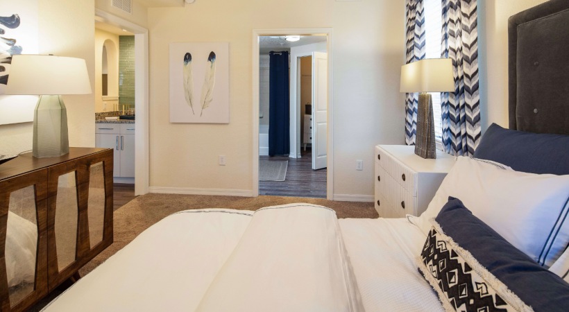 Spacious Bedroom at Our Apartments in West Palm Beach, Florida