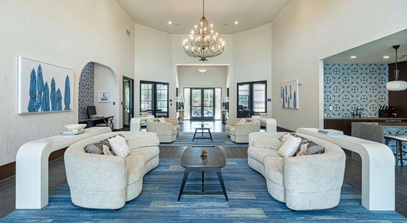 Spacious Lobby at Our Portofino Apartments in West Palm Beach, Florida