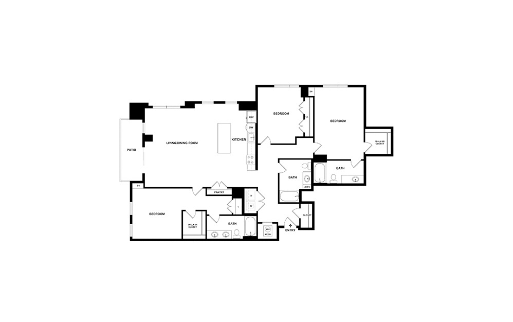 The Wyatt 3 bedroom 3 bath 1826 square feet (2)