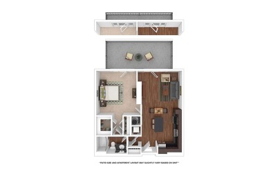 The Harpeth 1 bedroom 1 bath 788 - 818 square feet