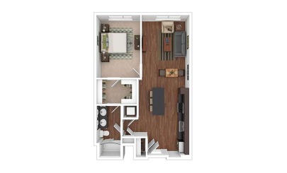 The Cumberland 1 bedroom 1 bath 703 - 795 square feet