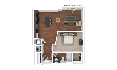 The Gulch 1 bedroom 1 bath 780 square feet