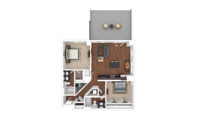 The Sonata 2 bedroom 2 bath 1167 - 1187 square feet