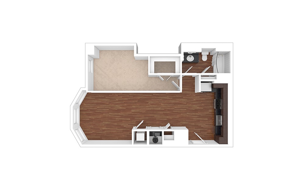 The Harmony 1 bedroom 1 bath 782 square feet (1)