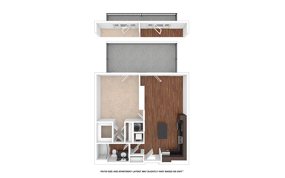 The Harpeth 1 bedroom 1 bath 788 - 818 square feet (1)